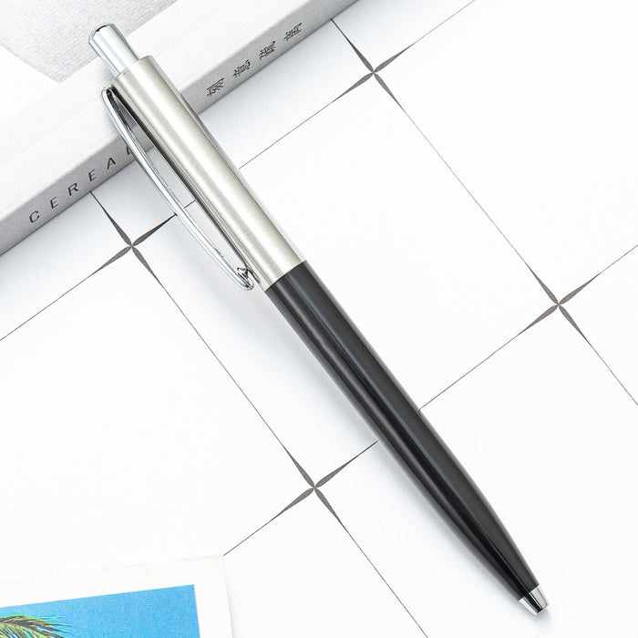 Wholesale aluminum rod pressing metal ballpoint pen JDC-BP-ZhenK003 Ballpoint Pen 振凯 Black 1 Wholesale Jewelry JoyasDeChina Joyas De China