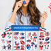 Wholesale American 4th of July Independence Day Waterproof Tattoo Stickers JDC-TS-XLM003 Sticker 星里美 Wholesale Jewelry JoyasDeChina Joyas De China