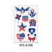 Wholesale American 4th of July Independence Day Waterproof Tattoo Stickers JDC-TS-XLM003 Sticker 星里美 WS-A168 120x76mm Wholesale Jewelry JoyasDeChina Joyas De China