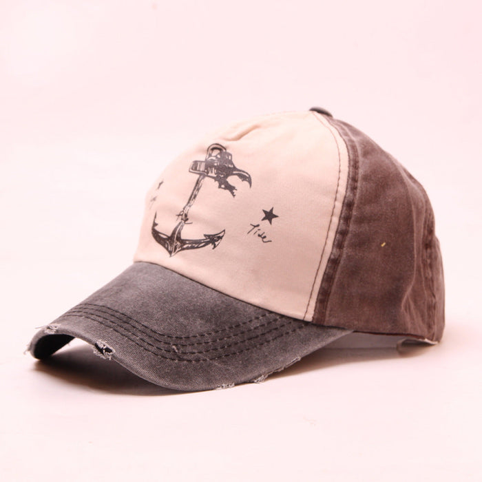Wholesale anchor color matching hat JDC-FH-GSYH022 FashionHat 予画 Dark grey 3 Wholesale Jewelry JoyasDeChina Joyas De China