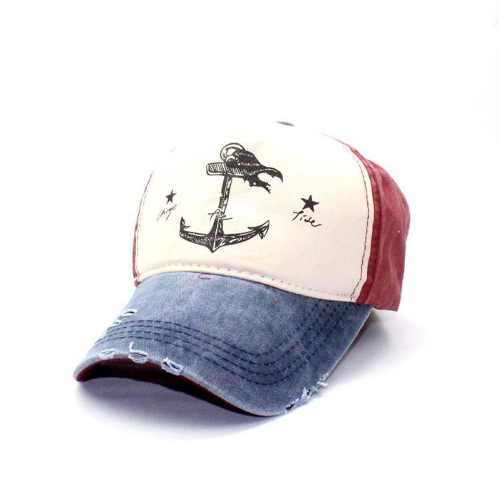 Wholesale anchor color matching hat JDC-FH-GSYH022 FashionHat 予画 Navy Wholesale Jewelry JoyasDeChina Joyas De China