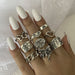 Wholesale ancient silver turtle butterfly vintage snake shape love sun alloy ring set 6 piece set JDC-RS-F087 Rings 韩之尚 54740 Wholesale Jewelry JoyasDeChina Joyas De China