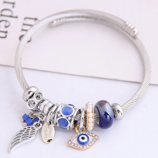 Wholesale angel wings eyes steel wire bracelet JDC-BT-GSXINY061 Bracelet JoyasDeChina Wholesale Jewelry JoyasDeChina Joyas De China