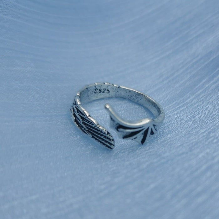 Wholesale Angel Wings Feather Vintage Wing Ring JDC-RS-NS003 Rings 尼森 3 / Wholesale Jewelry JoyasDeChina Joyas De China
