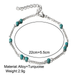 Bulk Jewelry Wholesale Anklet Blue round beads turquoise Alloy JDC-AS-F449 Wholesale factory from China YIWU China