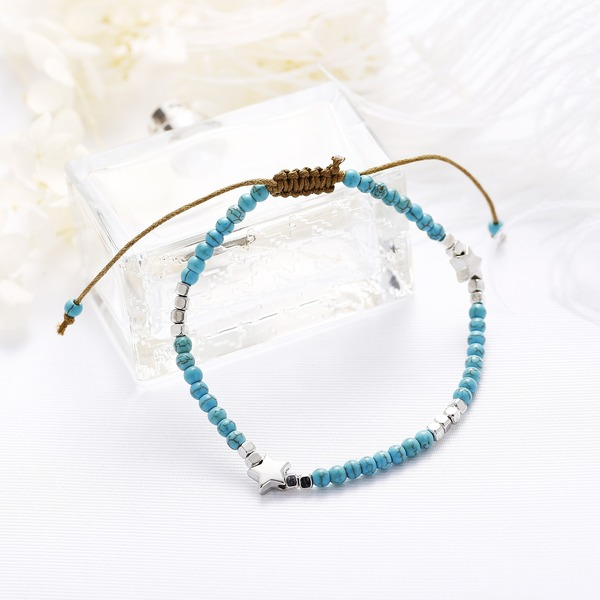Bulk Jewelry Wholesale Anklet Blue star beaded JDC-AS-xy256 Wholesale factory from China YIWU China