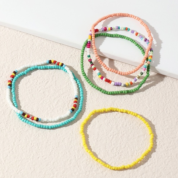 Bulk Jewelry Wholesale Anklet Colorful rice beads JDC-AS-e220 Wholesale factory from China YIWU China