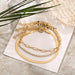 Bulk Jewelry Wholesale Anklet gold Flat snake diamond chain Alloy JDC-AS-F486 Wholesale factory from China YIWU China