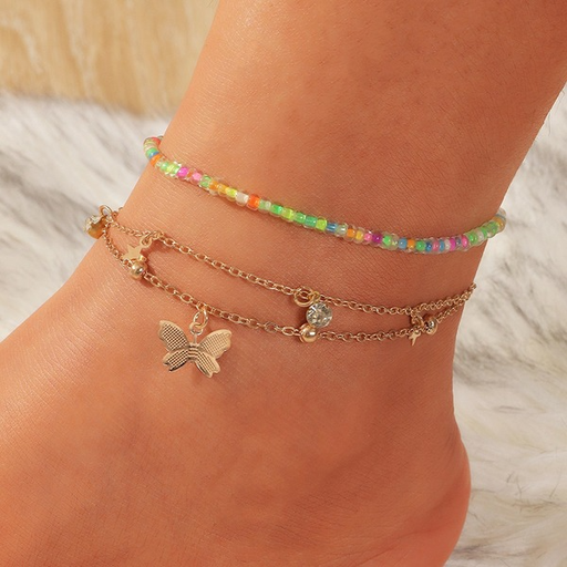 Bulk Jewelry Wholesale Anklet gold geometry Alloy JDC-AS-e261 Wholesale factory from China YIWU China