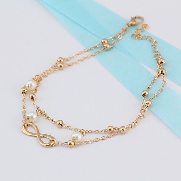 Bulk Jewelry Wholesale Anklet gold geometry Alloy JDC-AS-xy238 Wholesale factory from China YIWU China