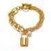 Bulk Jewelry Wholesale Anklet gold Key lock Alloy JDC-AS-F485 Wholesale factory from China YIWU China
