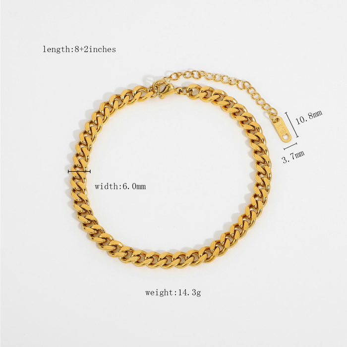 Bulk Jewelry Wholesale Anklet gold Stainless steel geometry JDC-AS-JD016 Wholesale factory from China YIWU China