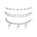 Bulk Jewelry Wholesale Anklet Silver heart-shaped chain Alloy JDC-AS-F477 Wholesale factory from China YIWU China