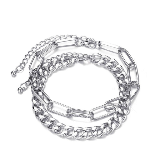 Bulk Jewelry Wholesale Anklet Thick silver chain Alloy JDC-AS-F479 Wholesale factory from China YIWU China