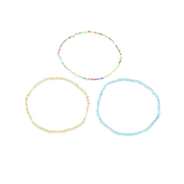 Bulk Jewelry Wholesale Anklet Transparent colored rice beads JDC-AS-e219 Wholesale factory from China YIWU China