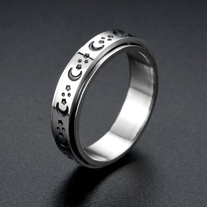 Wholesale anti anxiety decompression titanium steel ring JDC-RS-Dingc005 Rings 顶潮 Wholesale Jewelry JoyasDeChina Joyas De China