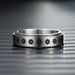 Wholesale anti anxiety decompression titanium steel ring JDC-RS-Dingc005 Rings 顶潮 6MM- 6 Wholesale Jewelry JoyasDeChina Joyas De China