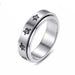 Wholesale Anti-Anxiety Universal Wheel Titanium Steel Rotating Cross Turtle Ring JDC-RS-DingC003 Rings 顶潮 wugui 6 Wholesale Jewelry JoyasDeChina Joyas De China
