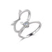 Wholesale antler couple ring JDC-RS-D065 Rings JoyasDeChina 01 silver dz-675 Adjustable opening Wholesale Jewelry JoyasDeChina Joyas De China