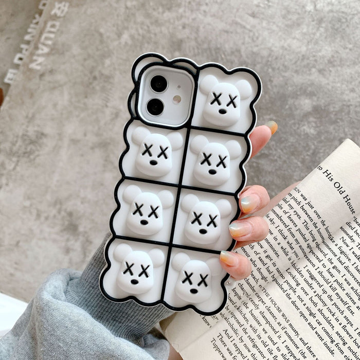 Wholesale Apple 12 cat claw phone case XR/XS net red pinch music iPhone 11 case JDC-PC-BN001 phone case JoyasDeChina Wholesale Jewelry JoyasDeChina Joyas De China