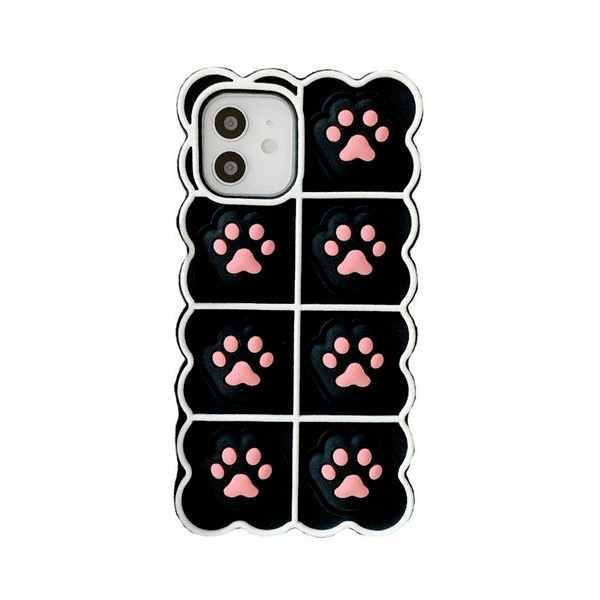 Wholesale Apple 12 cat claw phone case XR/XS net red pinch music iPhone 11 case JDC-PC-BN001 phone case JoyasDeChina Wholesale Jewelry JoyasDeChina Joyas De China