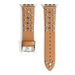 Wholesale Apple Genuine Leather Strap JDC-WD-Youyd009 Watch Band 优亿达 brown silver 38MM Wholesale Jewelry JoyasDeChina Joyas De China