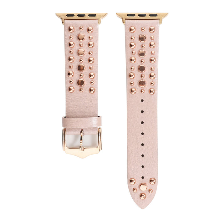 Wholesale Apple Genuine Leather Strap JDC-WD-Youyd009 Watch Band 优亿达 pink rose gold 38MM Wholesale Jewelry JoyasDeChina Joyas De China