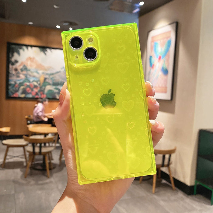 Wholesale Apple iPhone13 TPU Phone Case Square Fluorescent JDC-PC-ZY020 phone case 兆匀 Wholesale Jewelry JoyasDeChina Joyas De China
