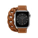 Wholesale Apple iWatch 3/4/5/6/7 Generation Leather Strap JDC-WD-Yagt021 Watch Band 亚格特 Brown 38/40/41mm Wholesale Jewelry JoyasDeChina Joyas De China