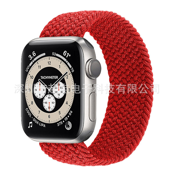 Wholesale Apple iwatch7 generation rainbow weave integrated strap JDC-WD-QD005 Watch Band 起点 Wholesale Jewelry JoyasDeChina Joyas De China