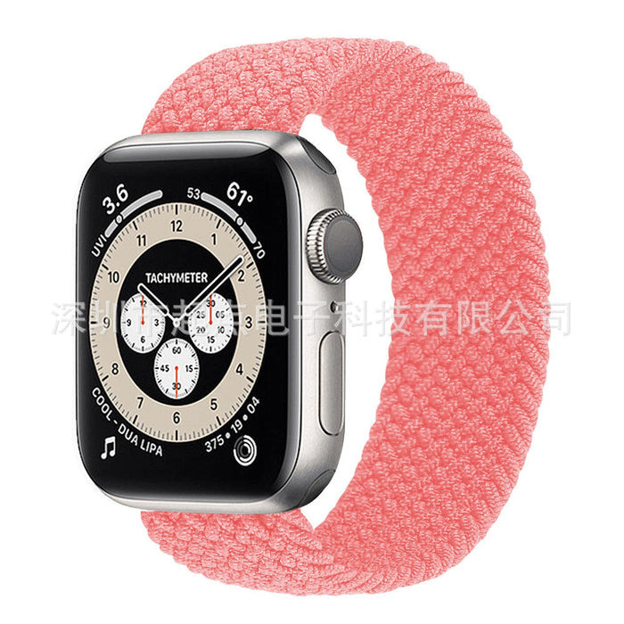 Wholesale Apple iwatch7 generation rainbow weave integrated strap JDC-WD-QD005 Watch Band 起点 Wholesale Jewelry JoyasDeChina Joyas De China