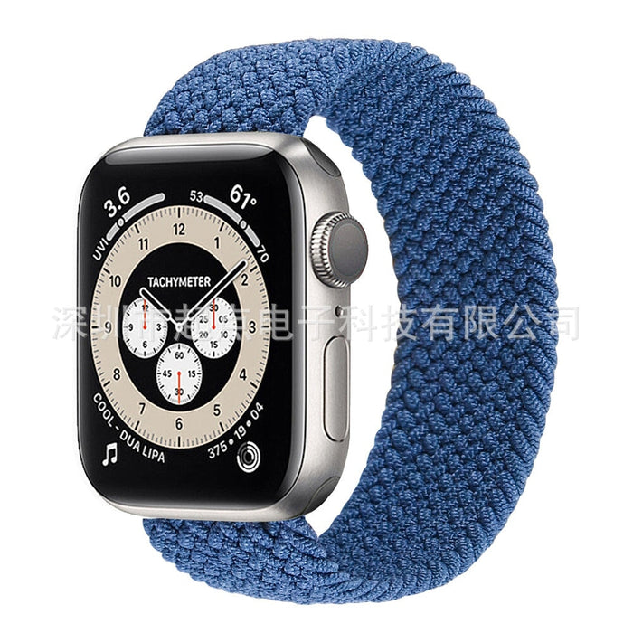 Wholesale Apple iwatch7 generation rainbow weave integrated strap JDC-WD-QD005 Watch Band 起点 Wholesale Jewelry JoyasDeChina Joyas De China