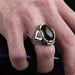 Wholesale Artificial Agate Stone Metal Rings JDC-RS-WN-069 Rings 薇妮 Wholesale Jewelry JoyasDeChina Joyas De China
