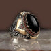 Wholesale Artificial Agate Stone Metal Rings JDC-RS-WN-069 Rings 薇妮 Wholesale Jewelry JoyasDeChina Joyas De China