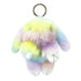 Wholesale artificial hair colored rabbit keychain MOQ≥10 JDC-KC-YZ015 Keychains 永泽 1 minimum 10 pieces for wholesale Wholesale Jewelry JoyasDeChina Joyas De China