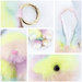 Wholesale artificial hair colored rabbit keychain MOQ≥10 JDC-KC-YZ015 Keychains 永泽 Wholesale Jewelry JoyasDeChina Joyas De China