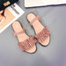 Bulk Jewelry Wholesale artificial Pu flat slippers JDC-SP-GQ053 Wholesale factory from China YIWU China