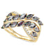 Wholesale artificial white diamond plating alloy rings JDC-RS-WN-082 Rings 薇妮 gold NO.5 Wholesale Jewelry JoyasDeChina Joyas De China