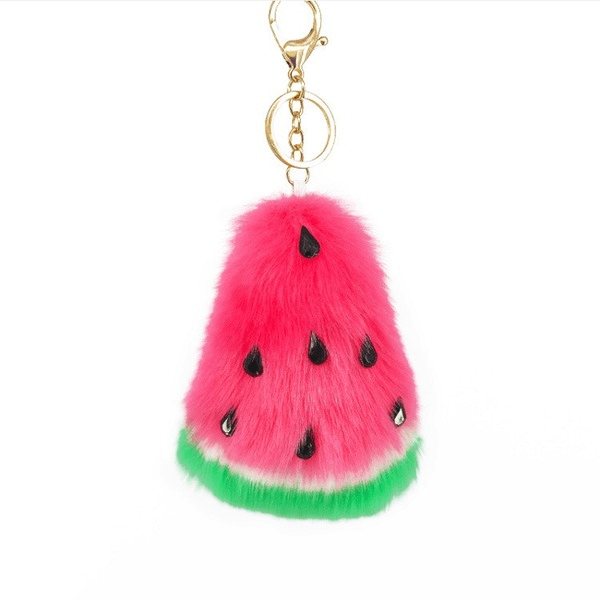 Wholesale artificial wool fruit keychain MOQ≥10 JDC-KC-YZ004 Keychains 永泽 Wholesale Jewelry JoyasDeChina Joyas De China