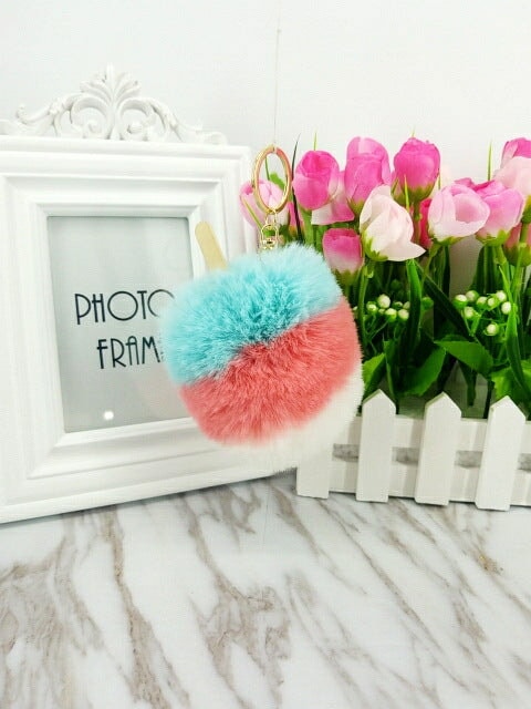 Wholesale artificial wool fruit keychain MOQ≥10 JDC-KC-YZ004 Keychains 永泽 5 minimum 10 pieces for wholesale Wholesale Jewelry JoyasDeChina Joyas De China