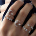 Wholesale Astral Crescent Vintage Alloy Joint Ring 9 Piece Set JDC-RS-F077 Rings 韩之尚 04 Alloy Wholesale Jewelry JoyasDeChina Joyas De China
