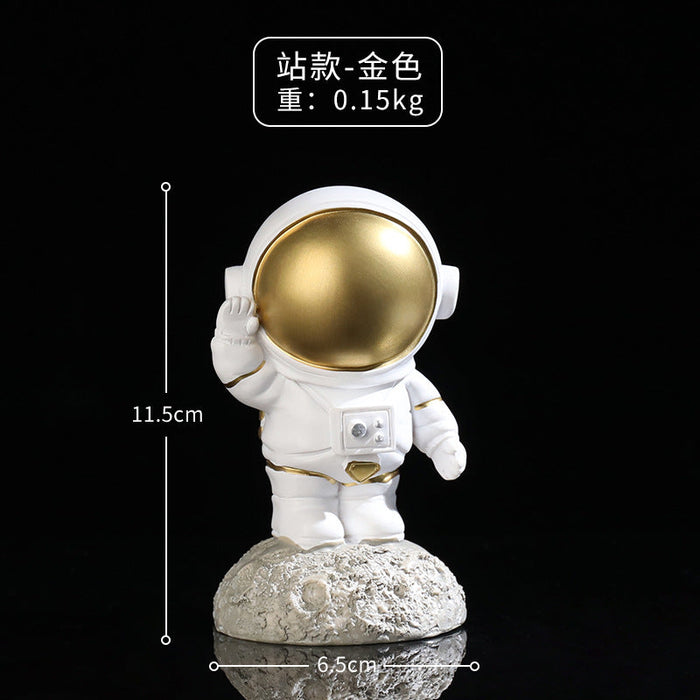 Wholesale astronaut astronaut model resin ornaments JDC-OS-ZL002 Ornaments JoyasDeChina Station Style-Gold Wholesale Jewelry JoyasDeChina Joyas De China