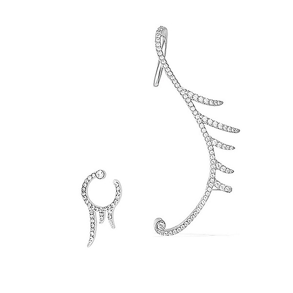 Bulk Jewelry Wholesale asymmetric alloy diamond earrings JDC-ES-YN019 Wholesale factory from China YIWU China