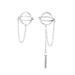 Wholesale asymmetric star Tassel Earrings ?JDC-ES-D640 Earrings JoyasDeChina 01 silver dz-464 Wholesale Jewelry JoyasDeChina Joyas De China