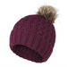 Wholesale autumn and winter knitted wool ball hat JDC-FH-GSYH013 Fashionhat 予画 Mauve one size Wholesale Jewelry JoyasDeChina Joyas De China