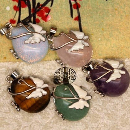 Wholesale aventurine jade pendant accessories JDC-CS-Jinshe004 charms 金蛇 Wholesale Jewelry JoyasDeChina Joyas De China