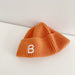 Wholesale B letter embroidered wool hat JDC-FH-LH034 FashionHat 旅禾 orange Wholesale Jewelry JoyasDeChina Joyas De China