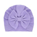 Wholesale baby bow tire cap warm hat 8 colors children's headband JDC-HD-GSQN020 Headband JoyasDeChina Light purple (stripe) Average code Wholesale Jewelry JoyasDeChina Joyas De China