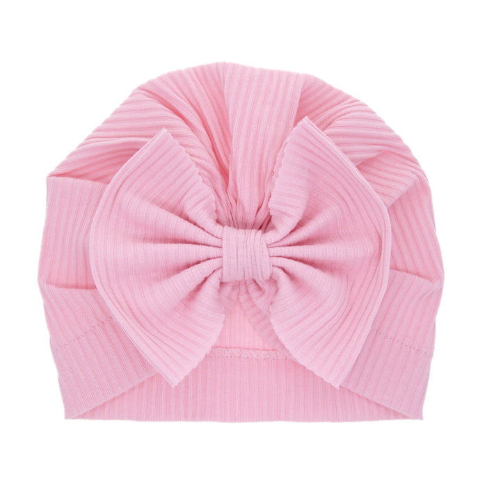 Wholesale baby bow tire cap warm hat 8 colors children's headband JDC-HD-GSQN020 Headband JoyasDeChina Pink (stripes) Average code Wholesale Jewelry JoyasDeChina Joyas De China