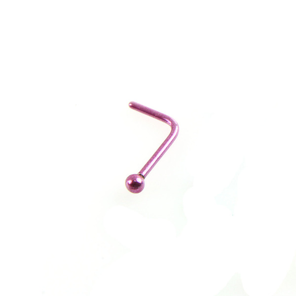 Wholesale ball slightly curved nose nail seven shaped nose nail JDC-NS-LX023 Piercings JoyasDeChina Wholesale Jewelry JoyasDeChina Joyas De China
